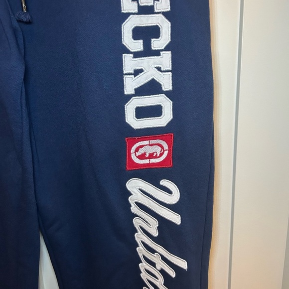 Ecko Unltd jumbo logo patch baggy sweatpants - Picture 3 of 10